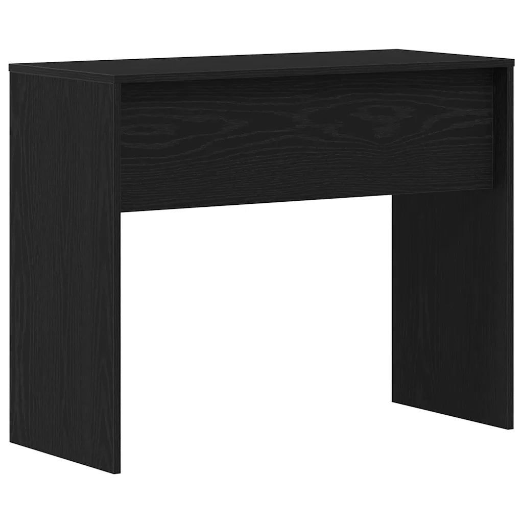 Scrivania Rovere Nero 90x40x72 cm in Legno Multistrato