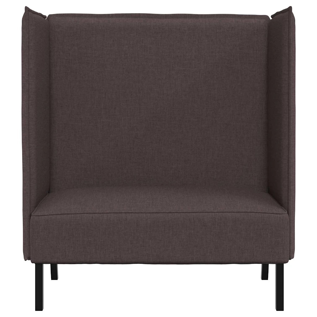 Divano alto 101cm Marrone scuro Tessuto 42010836
