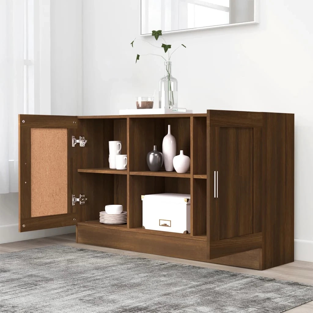 Buffet credenza cassettiera armadio mobile contenitore organizer per cucina soggiorno salotto 120 x 30,5 x 70 cm legno ingegnerizzato marrone 02_0031174
