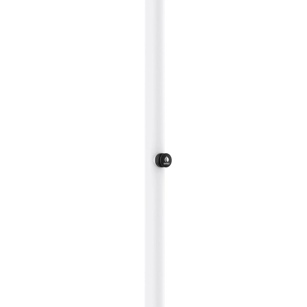 Doccia da Giardino ad Acqua Fredda in Alluminio con Timer Sined Luna Bianco
