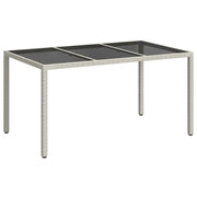 Tavolo da Giardino | Tavolino da esterno Bianco 150 x 90 x 75 cm polyrattan