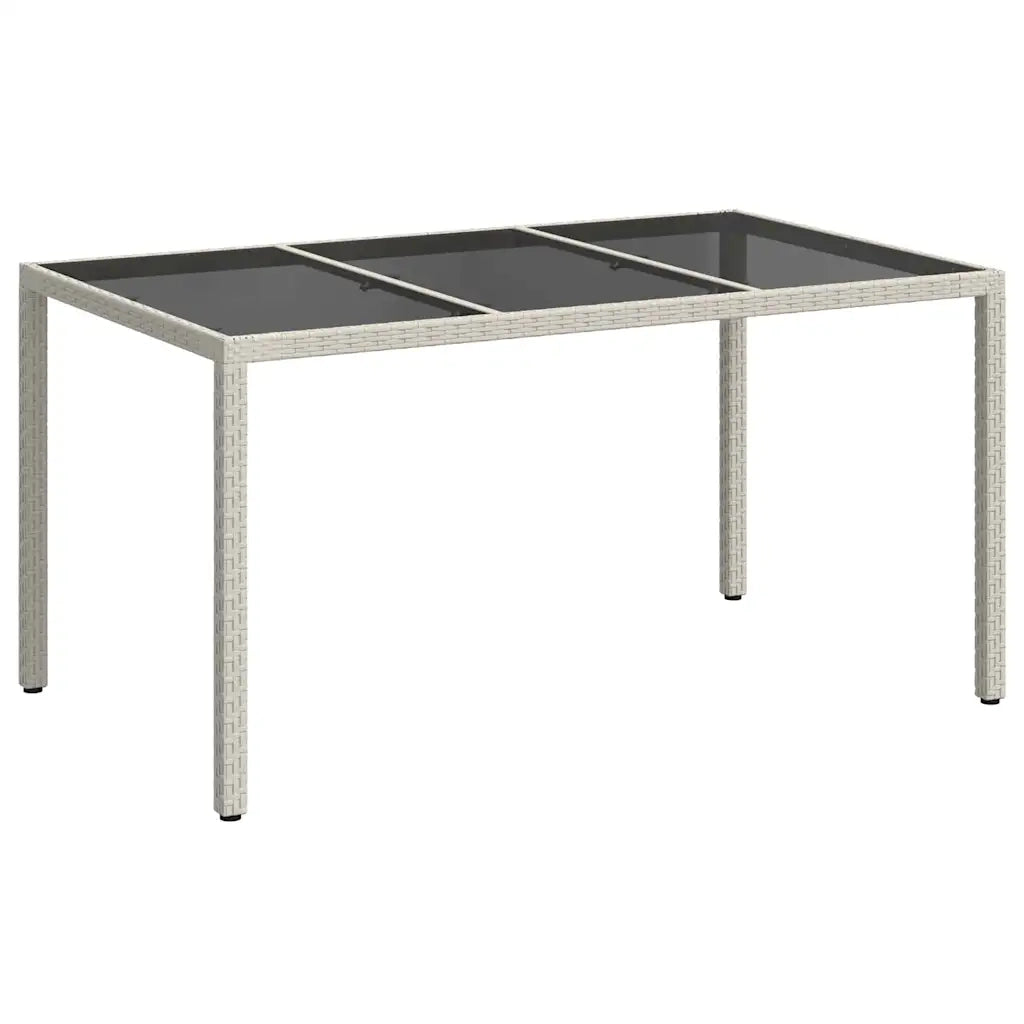 Tavolo da Giardino | Tavolino da esterno Bianco 150 x 90 x 75 cm polyrattan