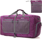 Borsa da viaggio leggera, 60 litri, grande valigetta per weekend, per notti in hotel, borsa, zaino, sacchetto da viaggio con tasca per scarpe, per sport, viaggi, palestra, vacanza