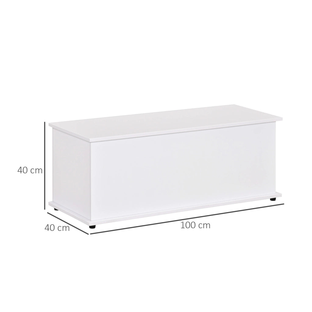 Banca portaoggetti con cassetti ¨C zephmum ¨C bianco 100x40x40 cm