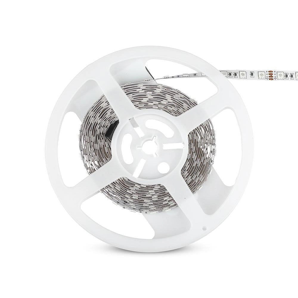 Striscia LED V-TAC RGB 5m 12V SMD5050 IP20 10,8W/m