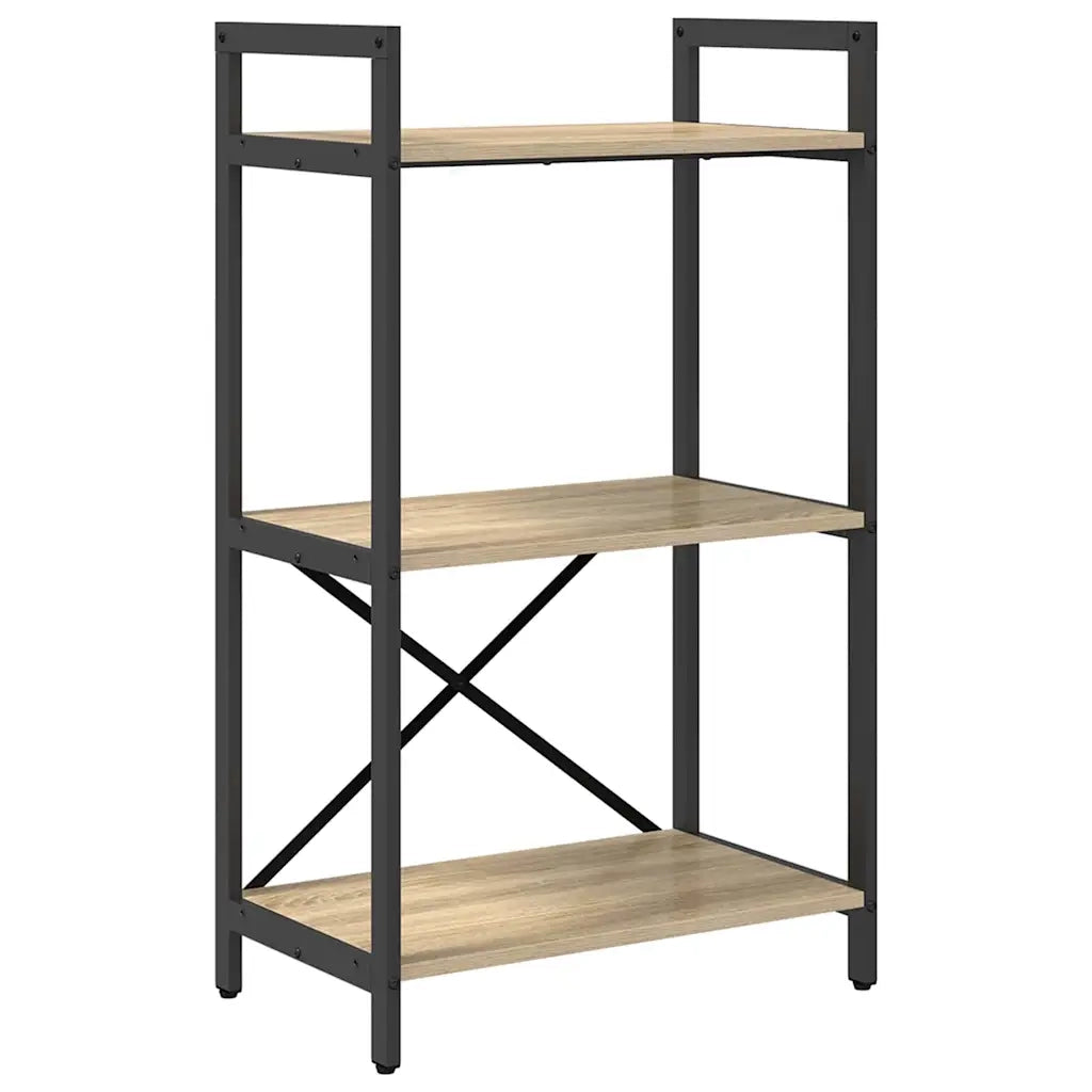 Libreria-Scaffale per Libri-Mobile di Stoccaggio Rovere Sonoma 56 x 34 x 96 cm Legno multistrato