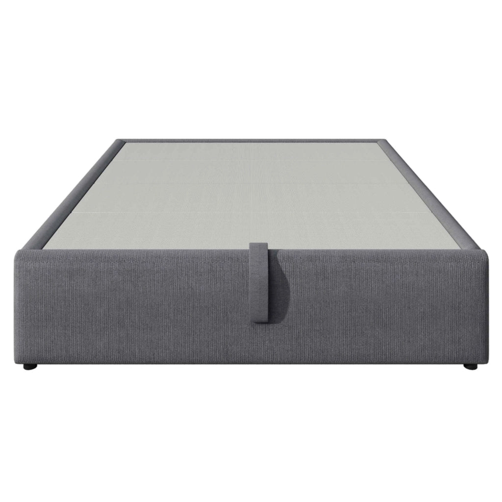 Letto Imbottito Matrimoniale 160x200 cm Grigio con Contenitore Idraulico, Doghe e USB-C