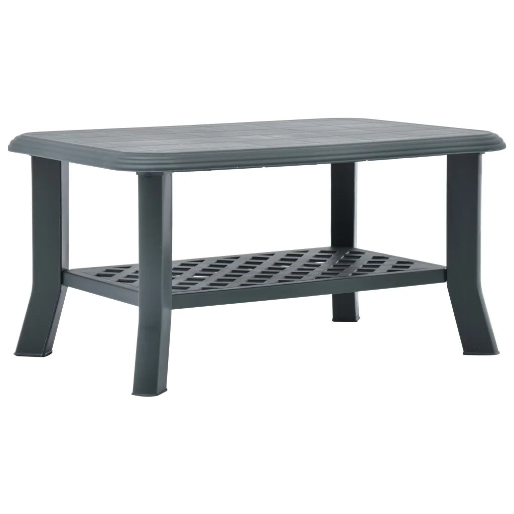 Tavolino da CaffÃ¨ Verde 90x60x46 cm in Plastica cod mxl 8932