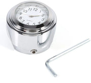 Orologio da motocicletta - Montaggio al volante - Cronografo preciso - Realizzato in alluminio - Impermeabile - Mantenimento dell'ora - Adatto per motociclette - Popolare