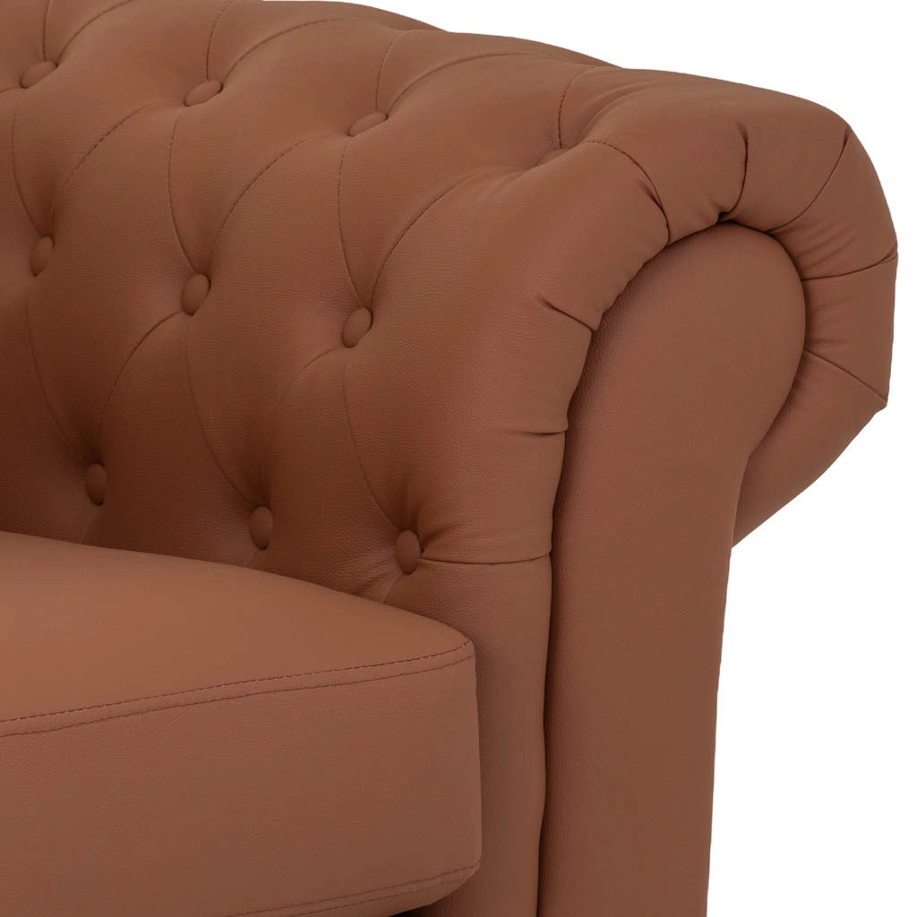 Poltrona in mousse color moka 110x81x77h cm