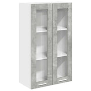 Armadio pensile | Mobile da Cucina con porta Grigio cemento 60 x 31 x 100 cm