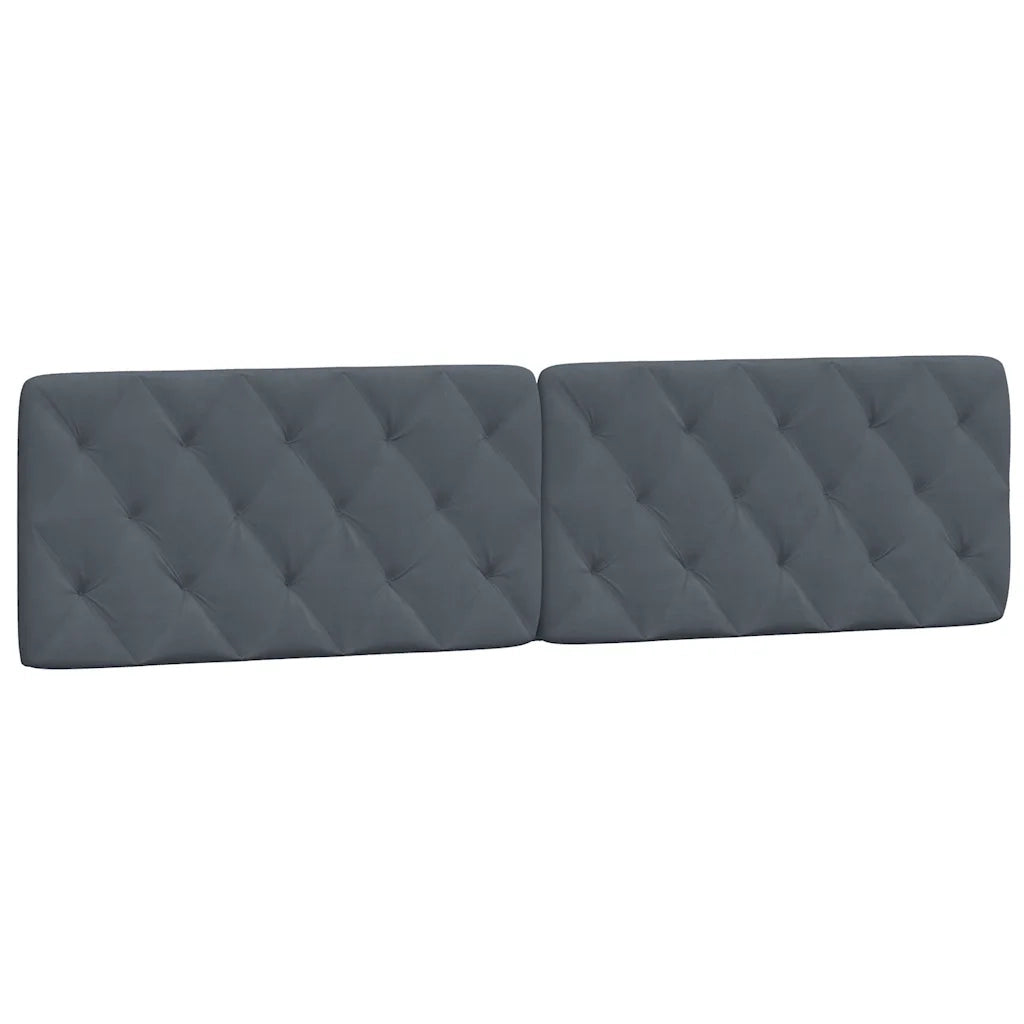 Giroletto senza Materasso Grigio Scuro 200x200 cm Velluto 3207942