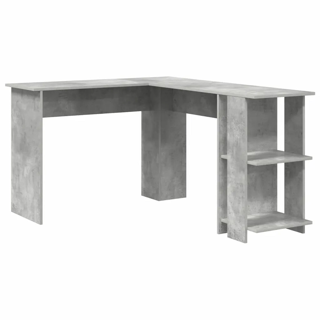 Scrivania ad angolo Grigio cemento 140 x 113,5 x 75 cm 869557