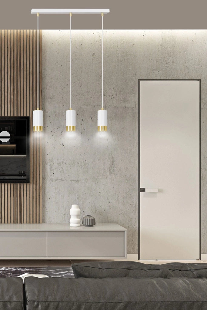 Lampadario Emibig Fumiko 3xGU10 bianco oro dimmer IP20