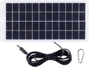 Pannello solare - Polisilicio - 10W - Gelato EVA - Attacco carabina