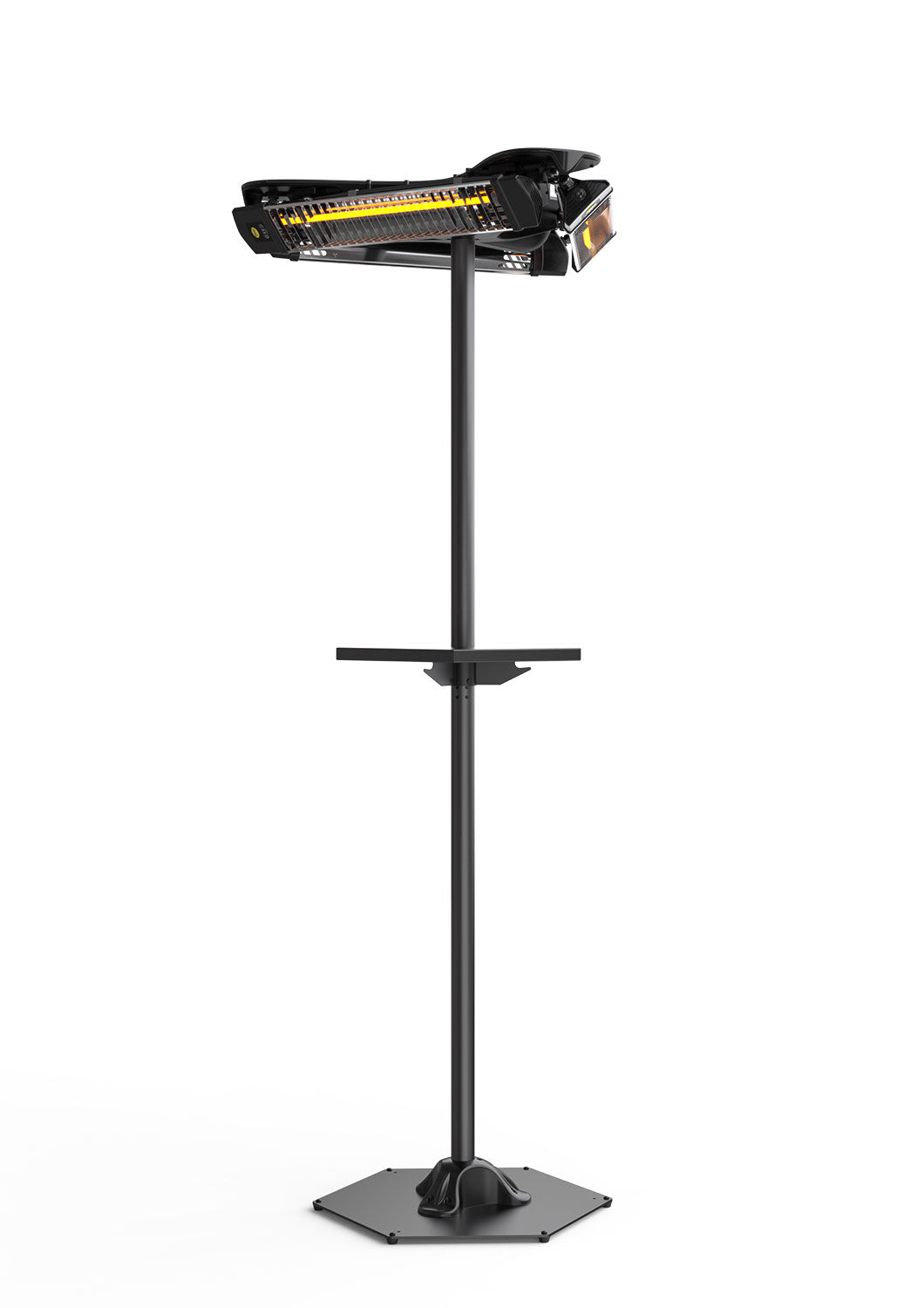 Stufa Elettrica Riscaldatore Infrarossi IP65 Girosole 3x1200W con Tavolino
