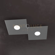 ECCENTRIC APPLIQUE-PLAFONIERA 2 LUCI GRIGIO ANTRACITE 1156-2L-GA