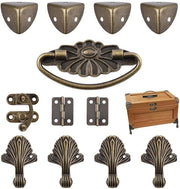 Cassa da Soggiorno in Legno con Fissi e Pedane - Kit di Decorazione DIY - Design Retro - Incluso con Serramenti e Pedane - Materiale Sostenibile