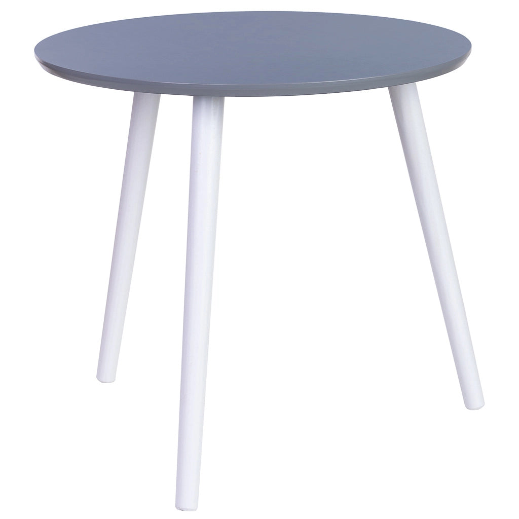 Tavolino ausiliario in legno con 3 gambe nere 50x50x46h cm