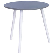 Tavolino ausiliario in legno con 3 gambe nere 50x50x46h cm