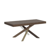 Tavolo Allungabile 120/380x90 cm Volantis Premium Noce Gambe Multicolore 4/C