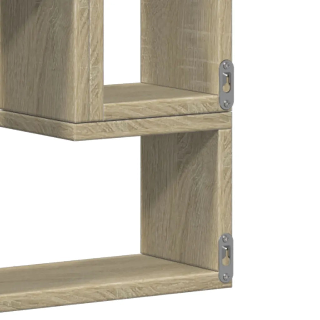 vidaXL Scaffale a Parete Rovere Sonoma 96x12x64cm in Legno Multistrato