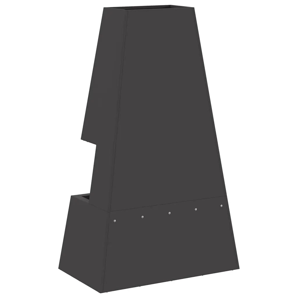 Focolare Nero 60 x 35 x 100 cm Acciaio CFW8646471