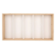 Display per Occhiali e Accessori in Legno di Bambù - Resistente - Sostenibile - Spazio di Riposo Compatto - Dimensioni 32 x 17 x 3,5 cm - Supporto per Occhiali