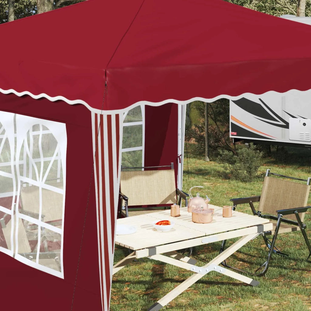 Tenda per feste a pop-up 288 x 288 x 245 cm Borgogna