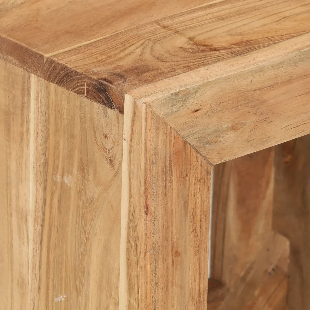 Sgabello 40 x 30 x 40 cm Legno Massello di Acacia cod mxl 21135
