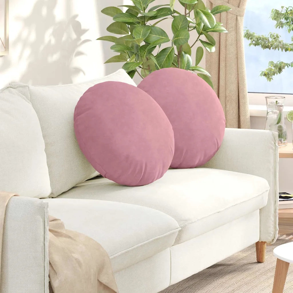 Cuscini per Seduta 2 pz | Cuscini per sedie Rosa ?50 x 19 cm Velluto