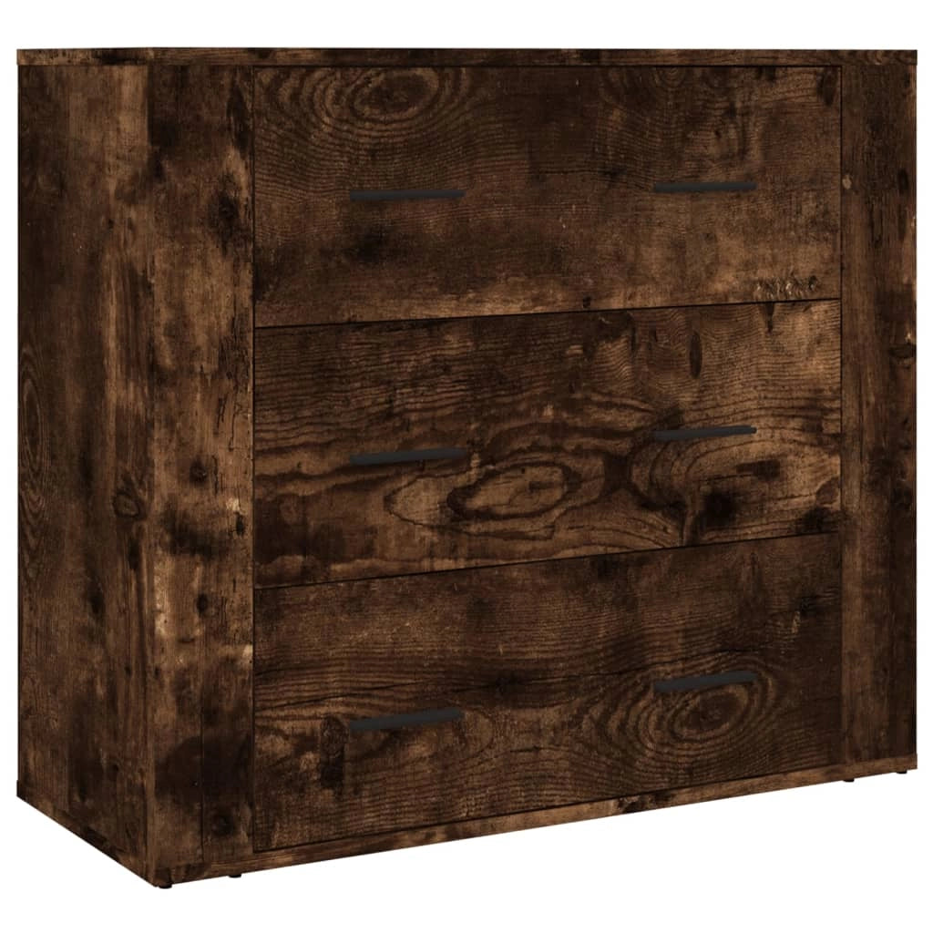 Buffet credenza cassettiera armadio mobile contenitore organizer cucina soggiorno salotto alto legno ingegnerizzato marrone 02_0033568