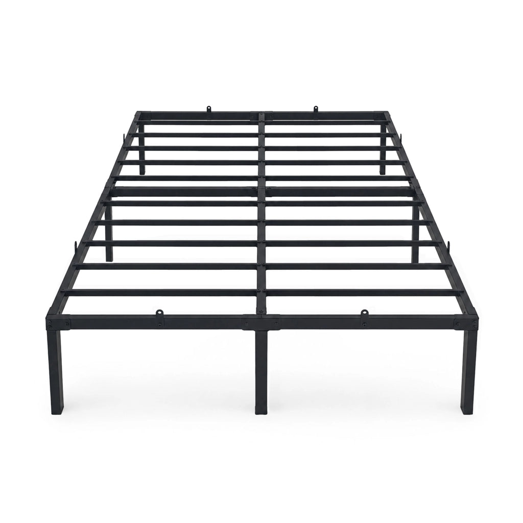 Struttura Letto Pieghevole in Metallo Rete a Doghe 120x200 cm Nero Letto per Ospiti 9 Gambe 20 Doghe