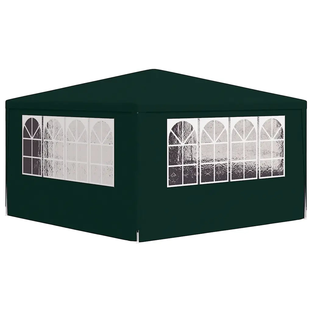 Gazebo Professionale con Pareti 4x4 m Verde 90 g/m²