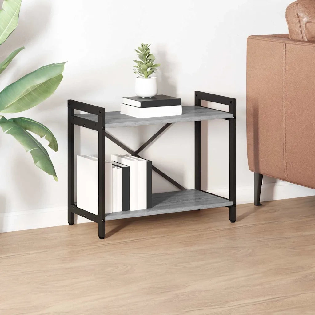 Libreria-Scaffale per Libri-Mobile di Stoccaggio Grigio sonoma 60 x 30 x 50 cm Legno multistrato