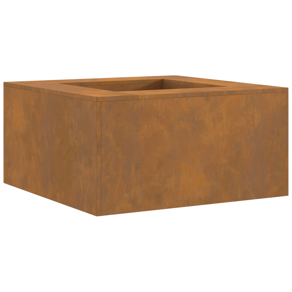 FogÃ£o a Lenha Quadrado 80x80x40 cm Acciaio Invecchiato