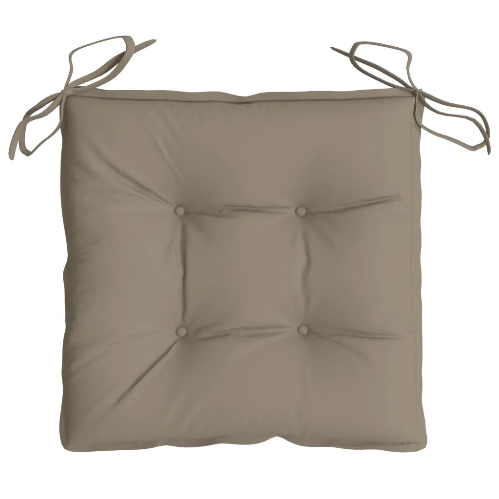 Cuscini per Sedia 4 pz Tortora 50x50x7 cm Tessuto Oxford 314921