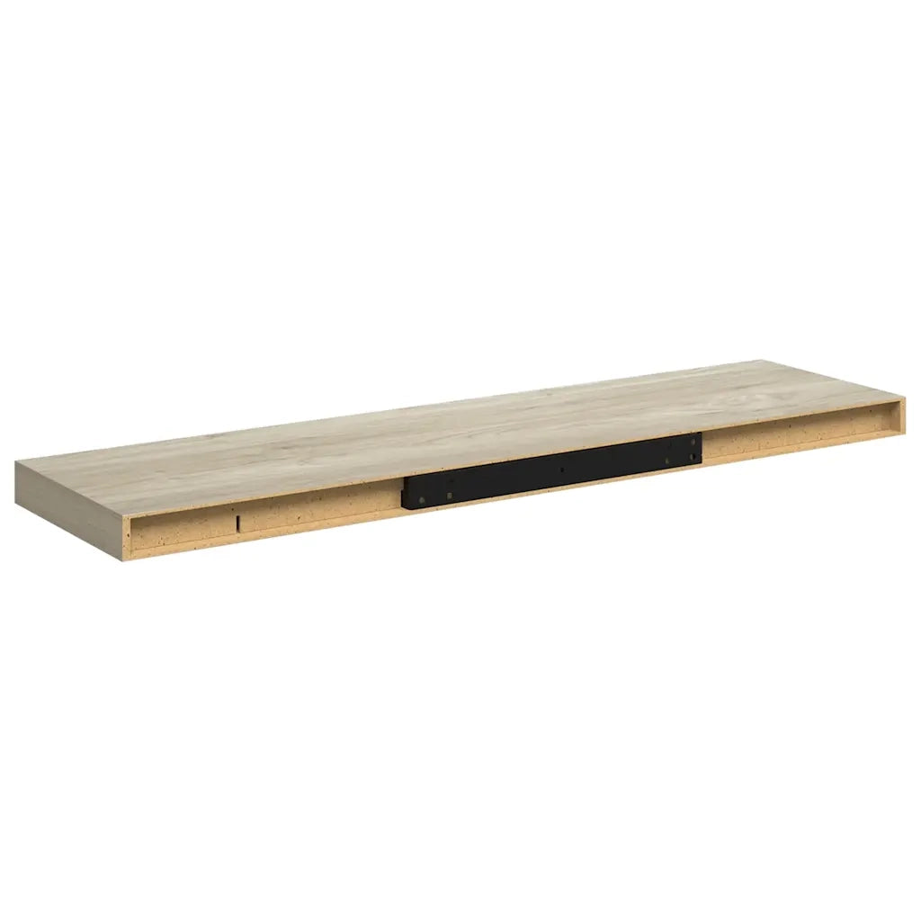 Scaffali a Parete 2 pz Rovere 90x23,5x3,8 cm in MDF 323881