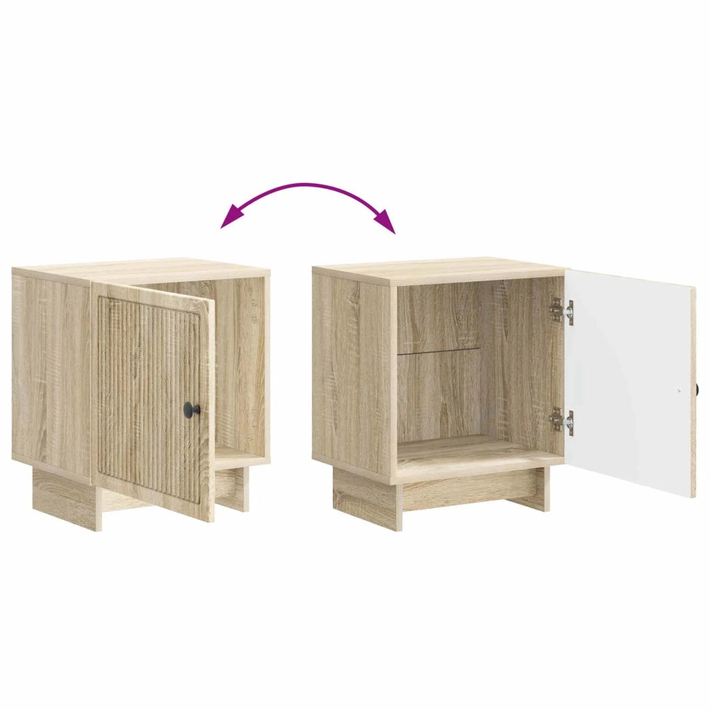 Armadio da Notte 2 pcs Rovere Sonoma 43 x 34,5 x 50 cm