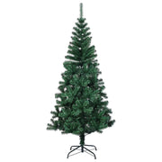 Albero di Natale Artificiale-Decorazioni natalizie Punte Iridescenti Verde 240 cm PVC