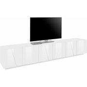 Mobile Porta TV Ping 240 – 6 ante – Bianco Lucido