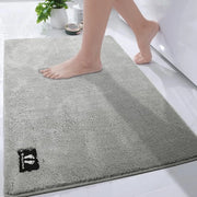 Pavimento Antiscivolo 120x80cm Grande Pavimento Microfibra Pavimento Cucina Lavabile Oeko-Tex 100 Certificato, Grigio chiaro