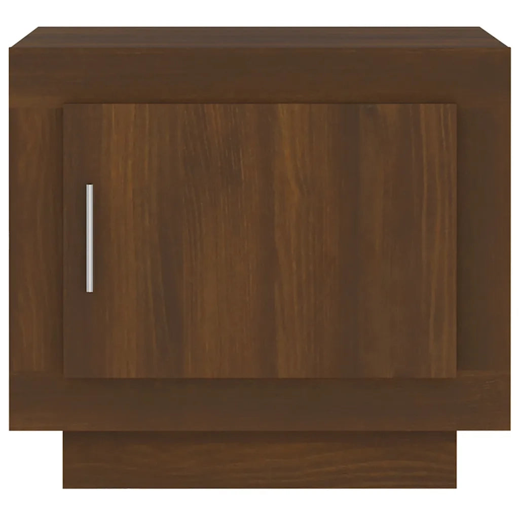 Tavolino da Salotto-Tavolino da soggiorno-Tavolo Rovere Marrone 51x50x45cm Legno Multistrato