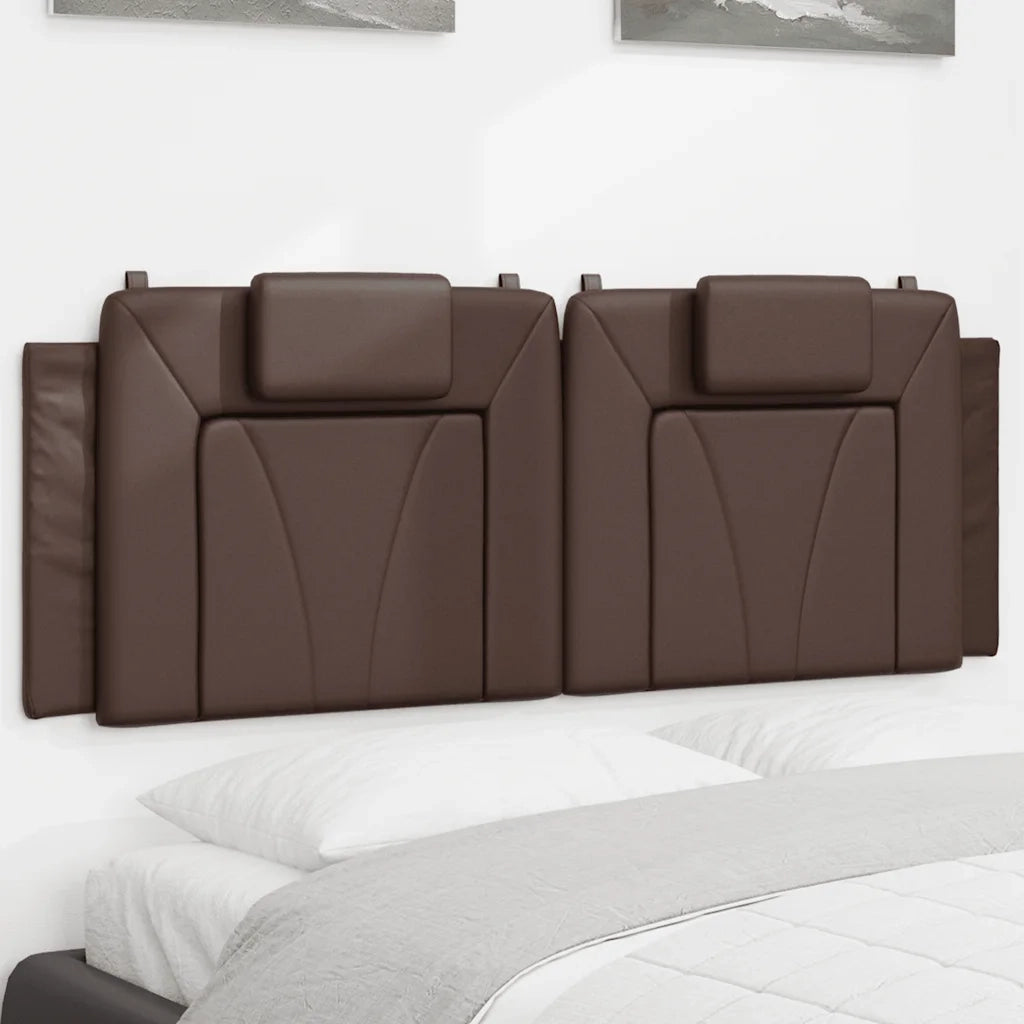 Cuscino Testiera Viana Marrone 120 cm in Similpelle CFW1646773