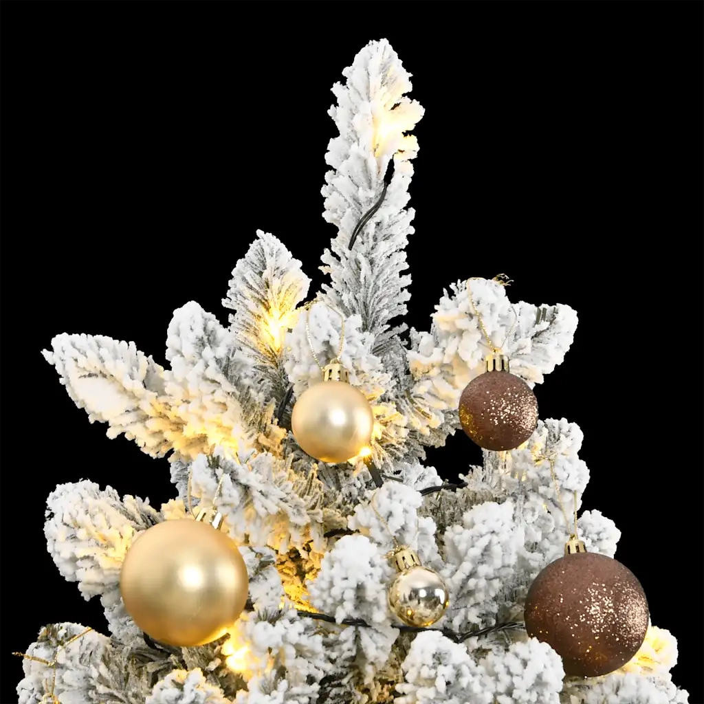 Albero Natale Incernierato con 300 LED e Palline 240 cm 3210140