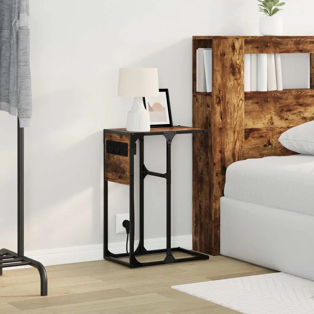 Armadio da Notte Rovere fumé 41,5 x 26 x 60,5 cm 859602