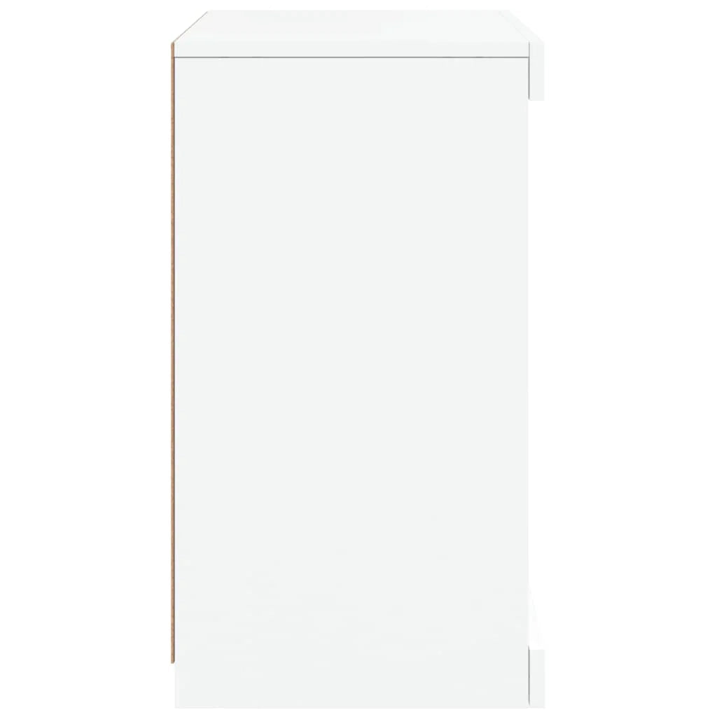 Buffet credenza cassettiera armadio mobile contenitore organizer per cucina soggiorno salotto con luci LED 41 x 37 x 67 cm bianco 02_0029852