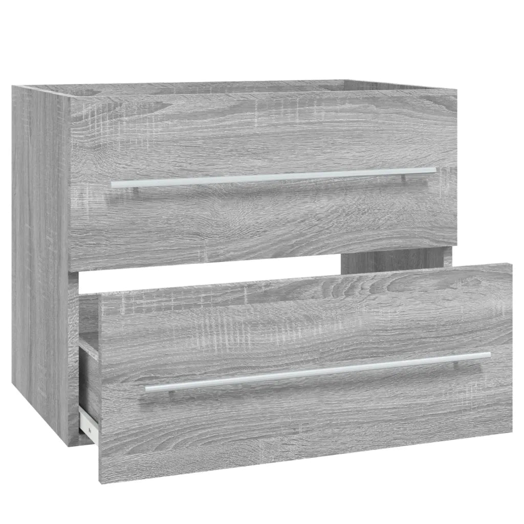Mobile Lavabo | Armadio Lavabo Grigio Sonoma 60x38,5x48 cm in Legno Multistrato