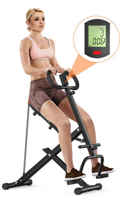 Squat Machine ,  ausilio per squat per fianchi e gambe, facile installazione, pieghevole, con impugnature ergonomiche, con display LCD
