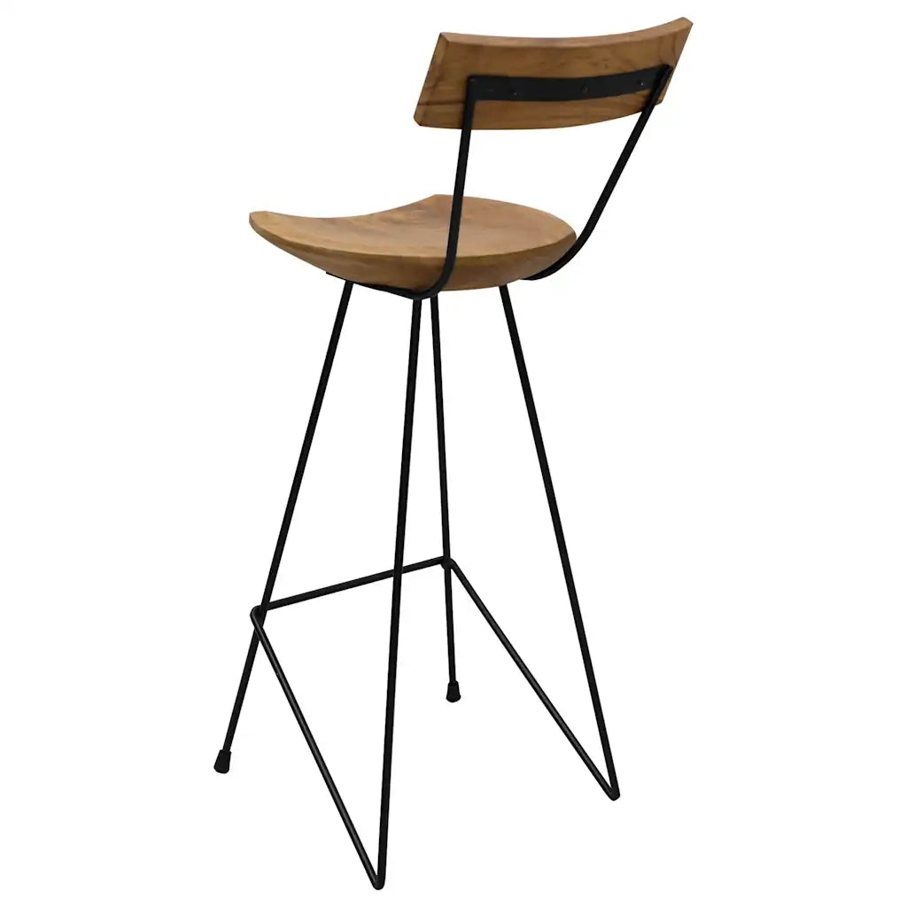Sgabelli da Bar 2 pz in Legno Massello di Teak 285205